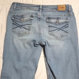 Chelsea Bootcut Light Wash Distressed Ripped Jeans